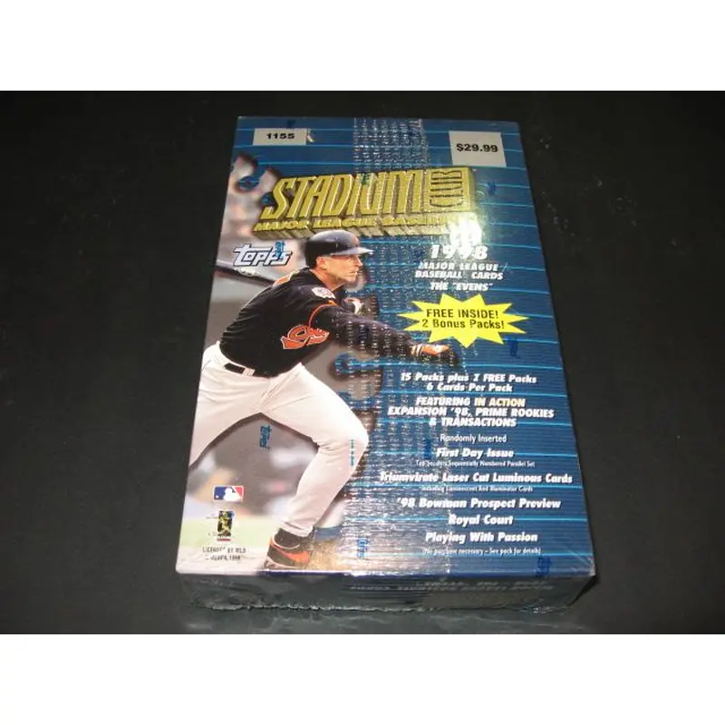 1998 Topps Stadium Club Baseball The Evens Blaster Box (17/6)