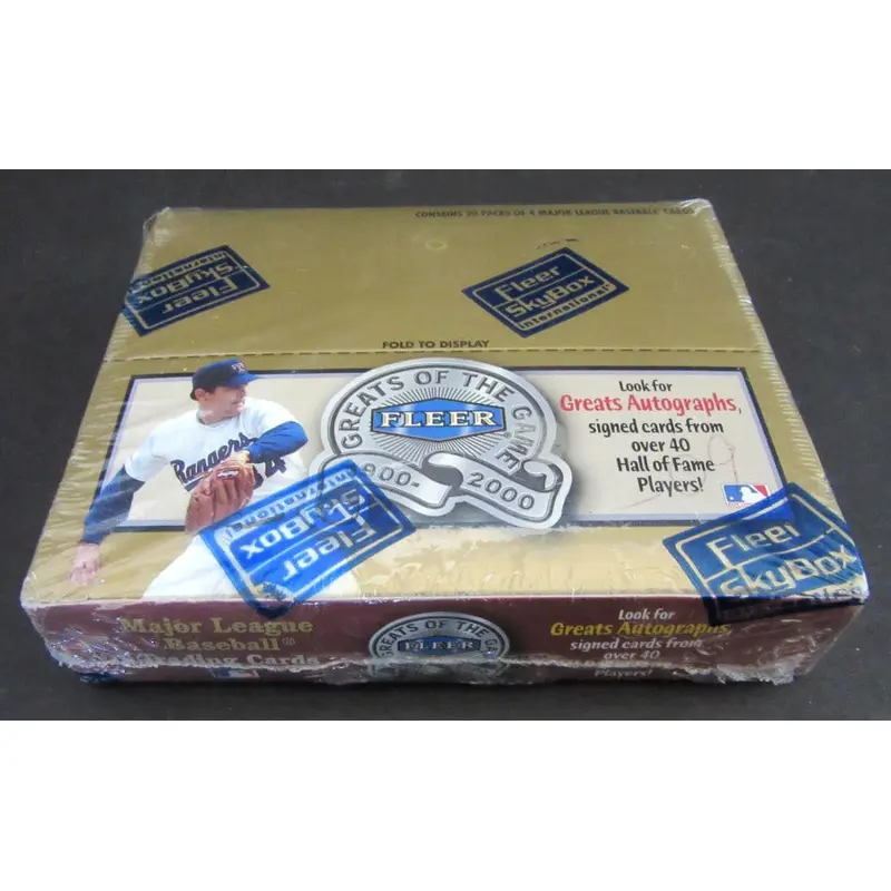 2000 Fleer Greats of the Game Baseball Box (Retail)