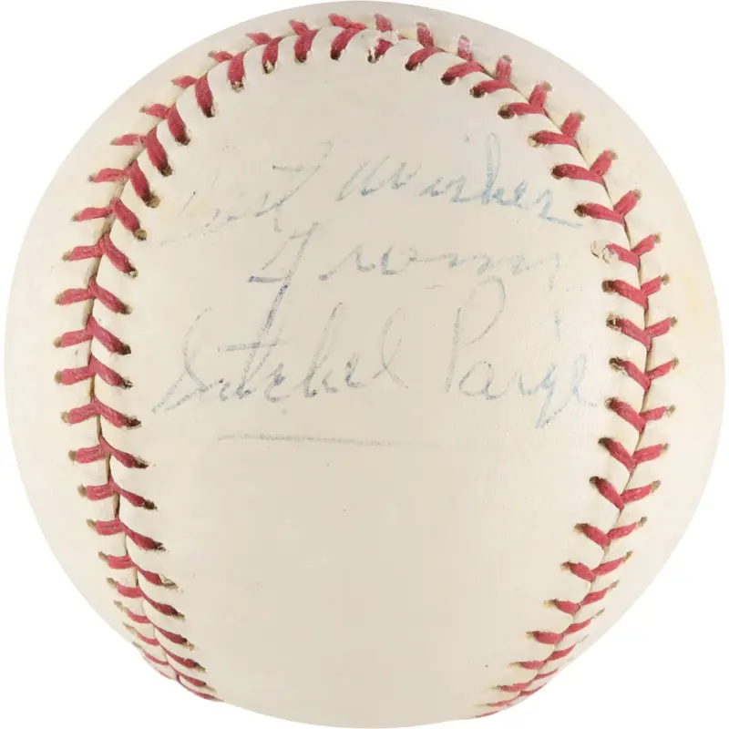 Satchel Paige Single Signed Baseball PSA DNA COA