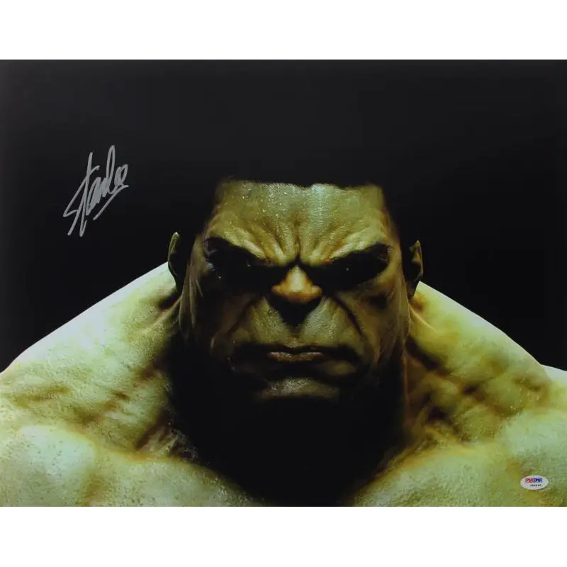 Stan Lee Authentic Signed The Hulk 16X20 Photo Marvel Comics Autograph PSA/DNA 1