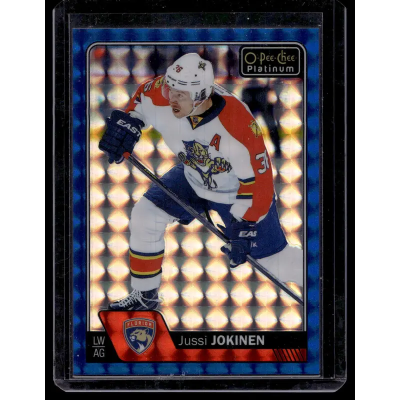 2016-17 Upper Deck O-Pee-Chee Platinum - Royal Blue Cubes - Jussi Jokinen #144 /99