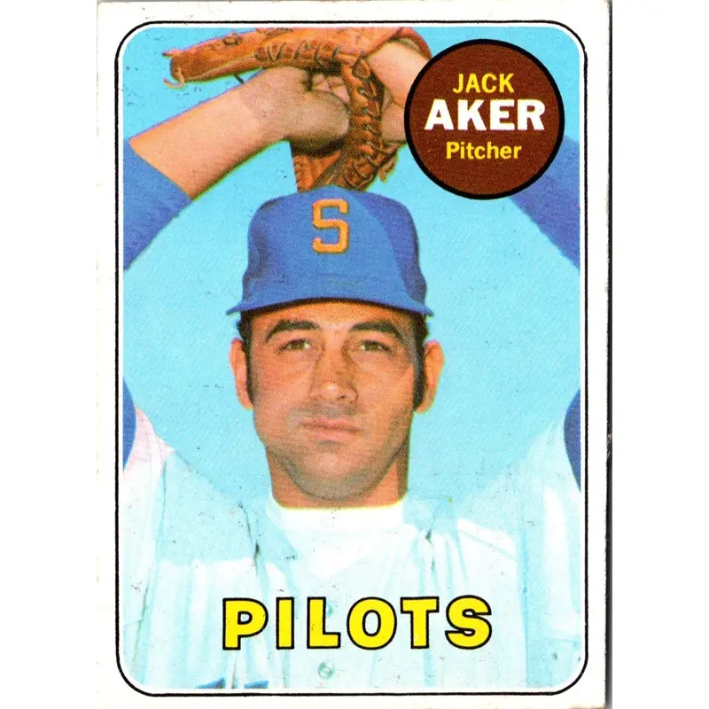 1969 Topps Jack Aker #612 EX