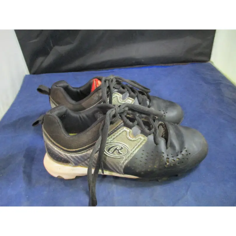 Used Rawlings Tuff Tex Coolflo Cleats Youth Size 2 - worn