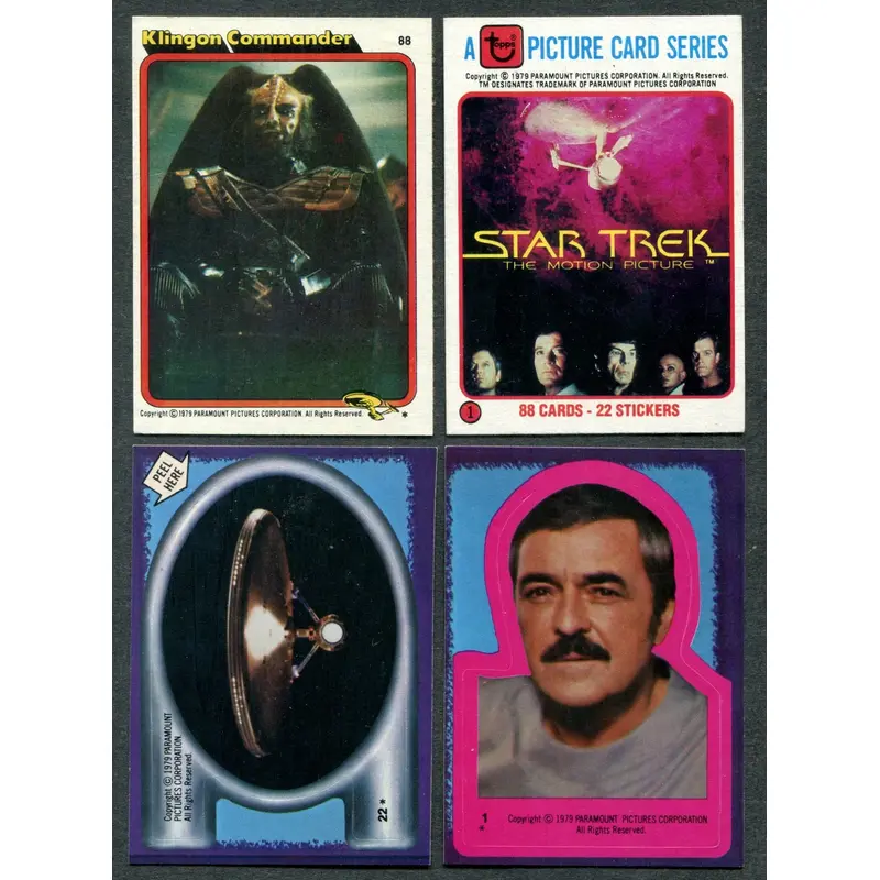 1979 Topps Star Trek Complete Set (w/ stickers) (88/22) NM NM+