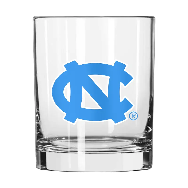 North Carolina 14oz Letterman Rocks Glass