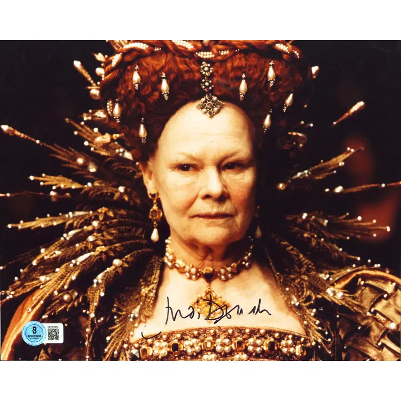 Judi Dench Shakespeare In Love Signed 8x10 Horizontal Photo BAS#BR20929