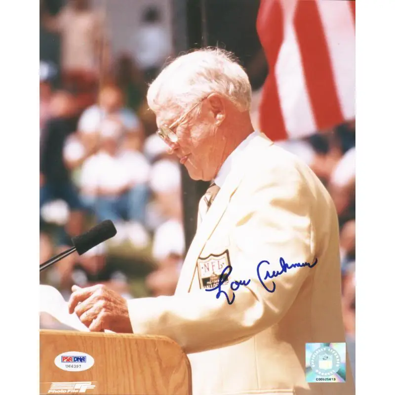 Lions Lou Creekmur Signed Authentic 8X10 Photo Autographed PSA/DNA #U66397