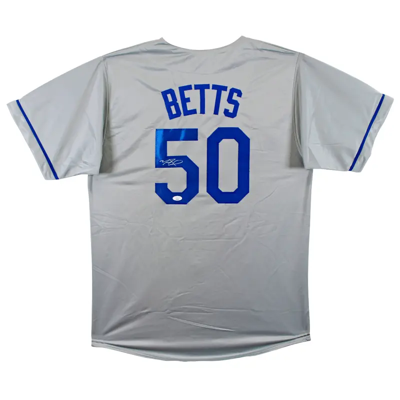 Mookie Betts Authentic Signed Grey Pro Style Jersey Autographed JSA