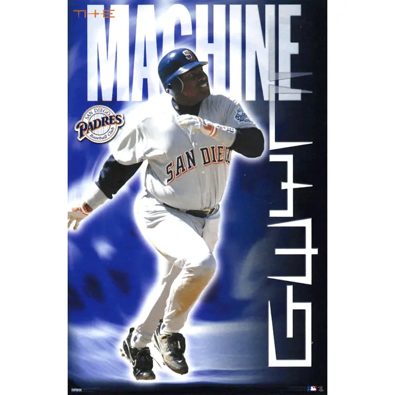Tony Gwynn "The Machine" San Diego Padres MLB Action Poster - Costacos 2000