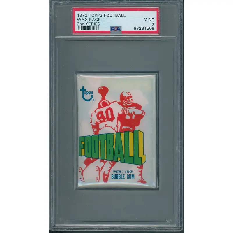 1972 Topps Football Unopened 2nd Series Wax Pack PSA 9 *1506