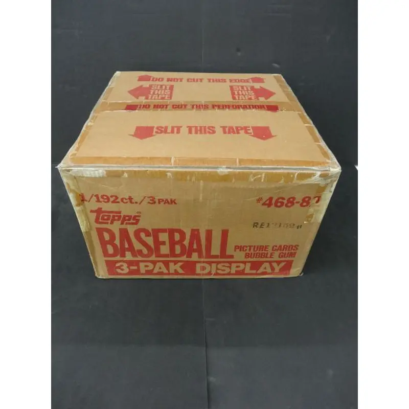 1982 Topps Baseball Grocery Rack Pack Case (192 Count) (Sealed)