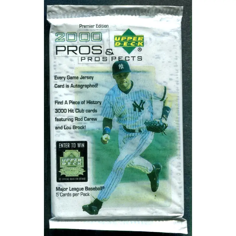 2000 Upper Deck Pros & Prospects Baseball Unopened Pack (5)