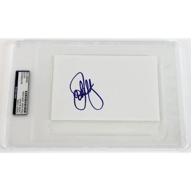 Broncos John Elway Signed Authentic Slabbed 4X6 Index Card PSA/DNA #83080179