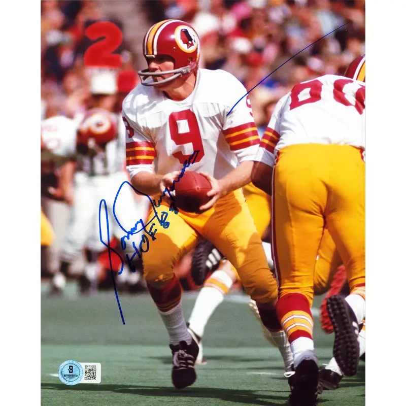 Commanders Sonny Jurgensen "HOF 83" Signed 8x10 Vertical Photo BAS #BP71659
