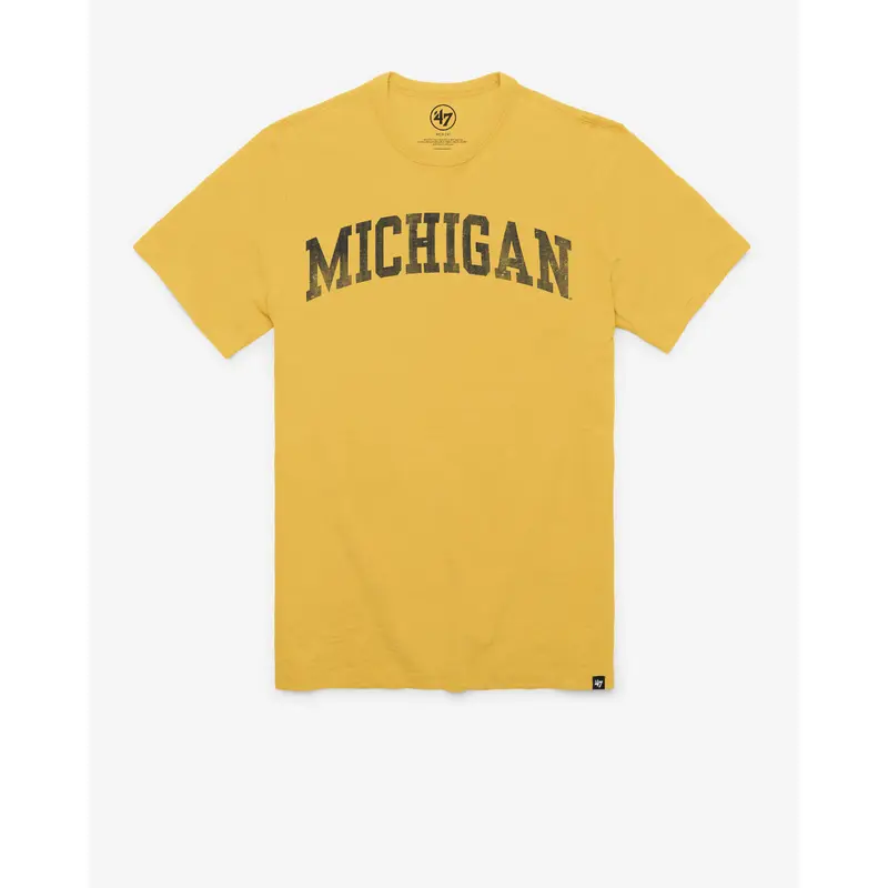 MICHIGAN WOLVERINES GRIT WORDMARK '47 SCRUM TEE