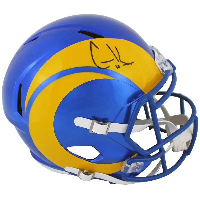 Rams Cooper Kupp Authentic Signed Full Size Speed Rep Helmet Fanatics