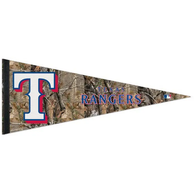 Texas Rangers "Backwoods" (Realtree) Premium MLB Felt Pennant - Wincraft