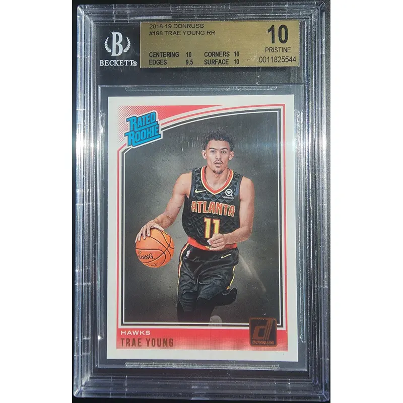 Trae Young 2018 Donruss #198 BGS 10 Pristine