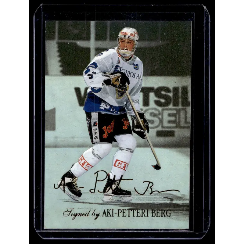 1995-96 Sisu Limited - Signed and Sealed - Aki-Petteri Berg #4