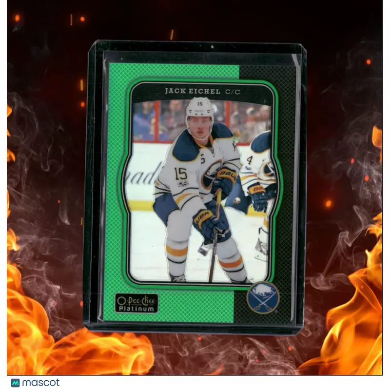 2017-18 O-Pee-Chee Platinum Jack Eichel Retro Green Rainbow 15/49 #R-29