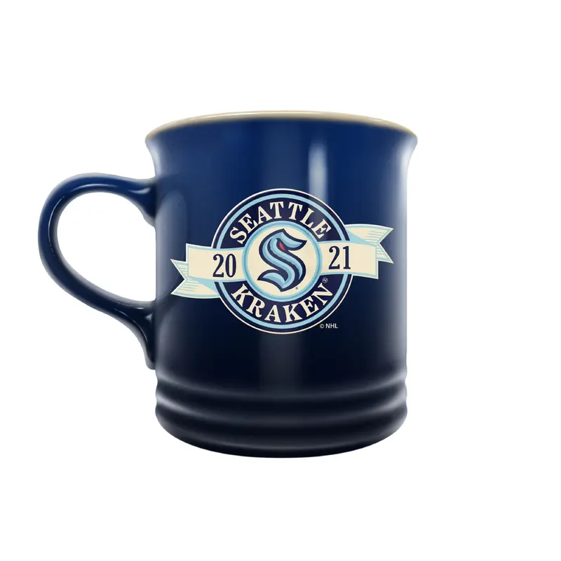 NHL  Seattle Kraken 14 oz Stoneware Mug Banner Design