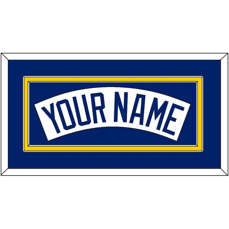 Seattle Nameplate - Home White (1987-1992) - Double Mat 3