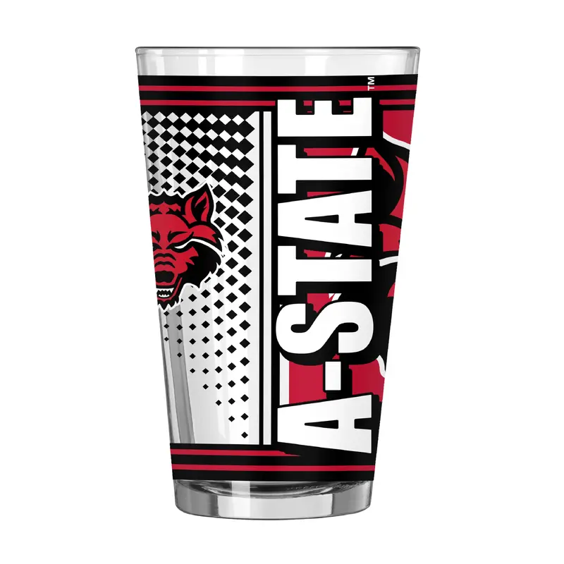 Arkansas State 16oz Hero Pint Glass