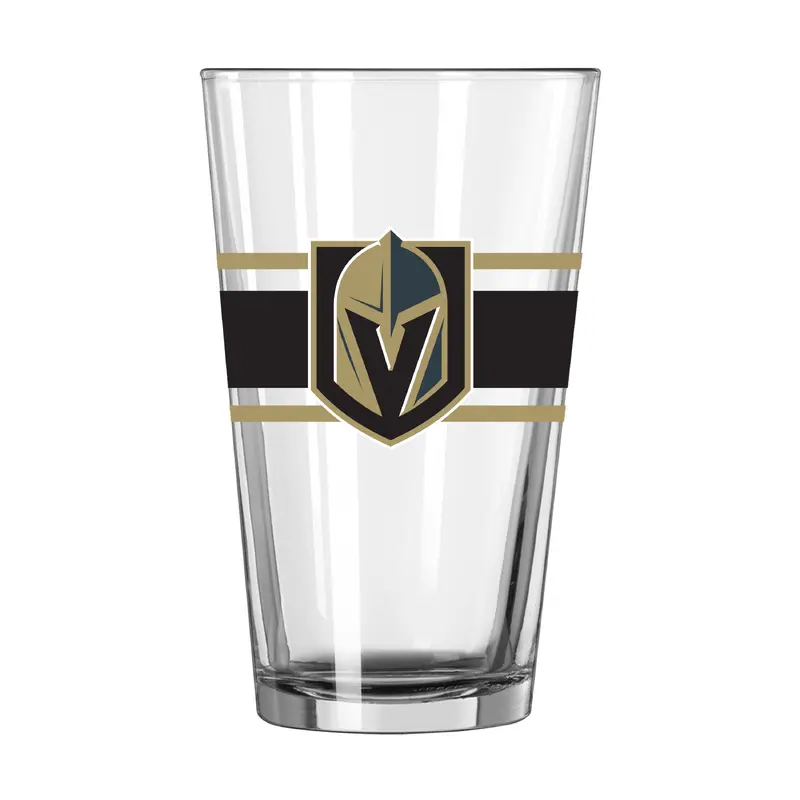 Vegas Golden Knights 16oz Stripe Pint Glass