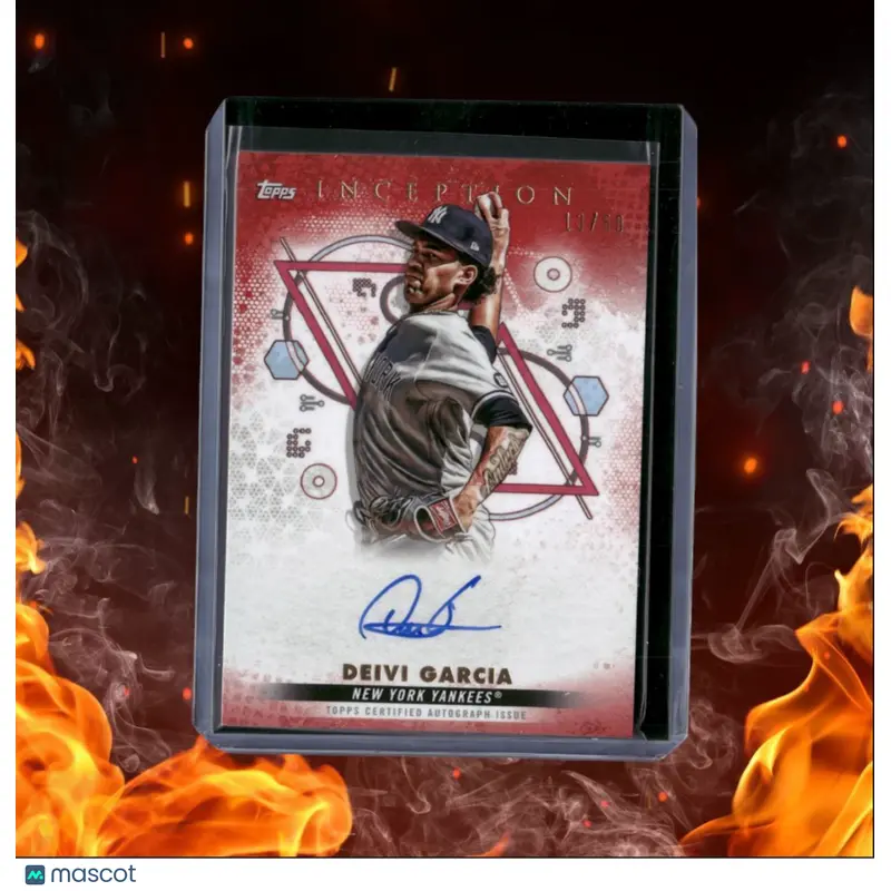 2022 Topps Inception Deivi Garcia Emerging Stars Red Rookie Auto 13/50 #BRES-DG