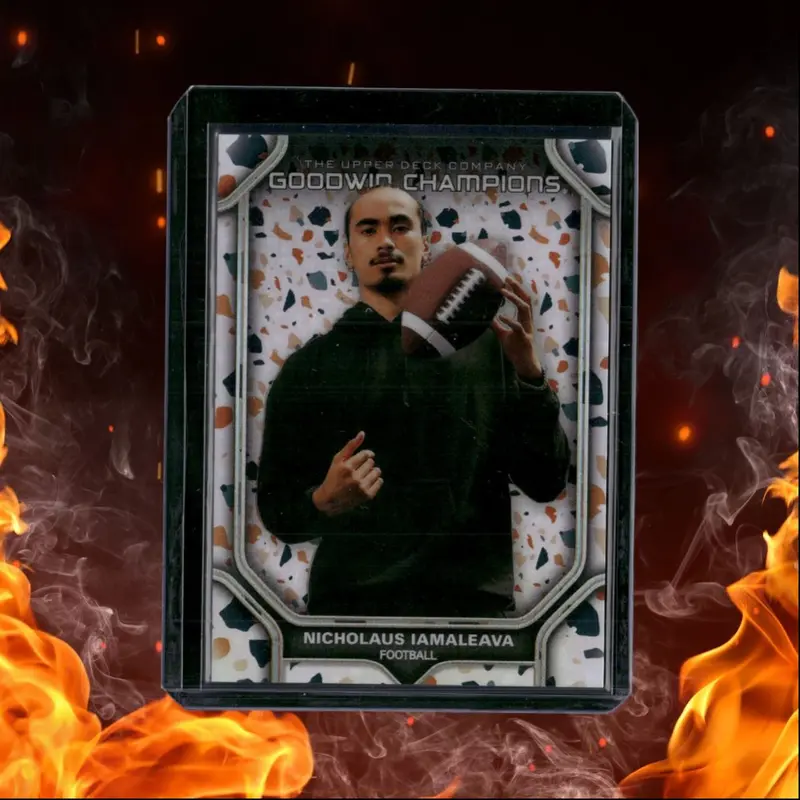 2024 Upper Deck Goodwin Champions Nicholaus Iamaleava Rainbow Terrazzo Portraits