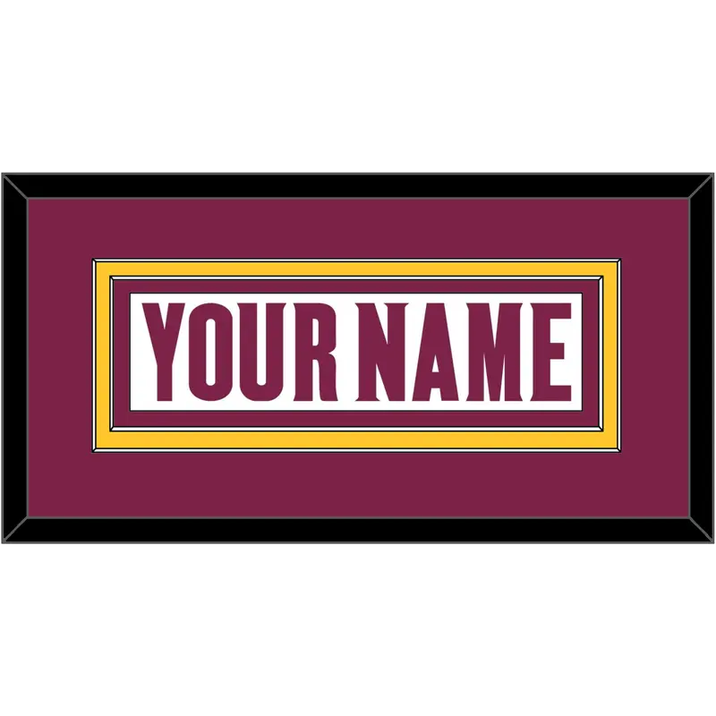 Arizona State Hockey Nameplate - Home White (2021-2022) - Double Mat 2