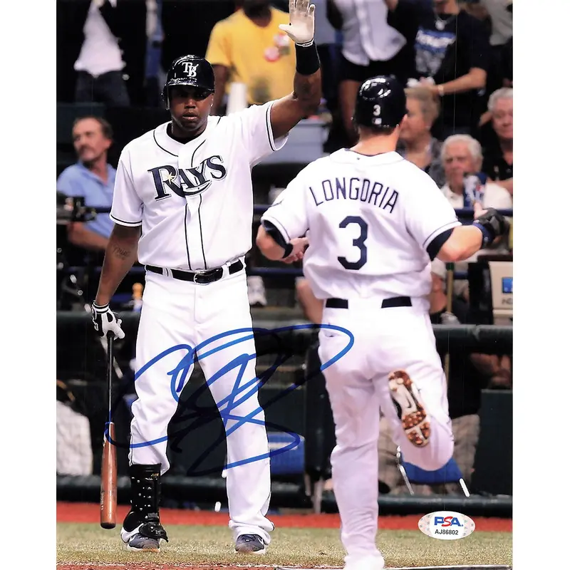 CLIFF FLOYD signed 8x10 photo PSA/DNA Autographed Tampa Bay Rays