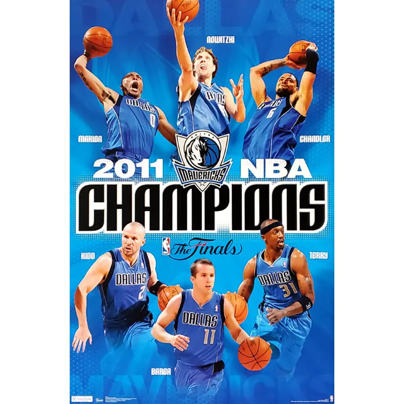 Dallas Mavericks 2011 NBA Champions Official Commemorative Poster - Costacos Sports
