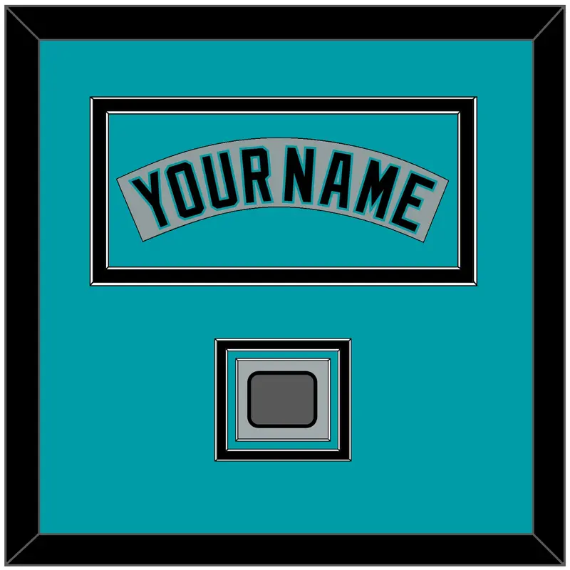 Florida Nameplate & World Series Patch - Road Gray (1993-2001) - Triple Mat 4