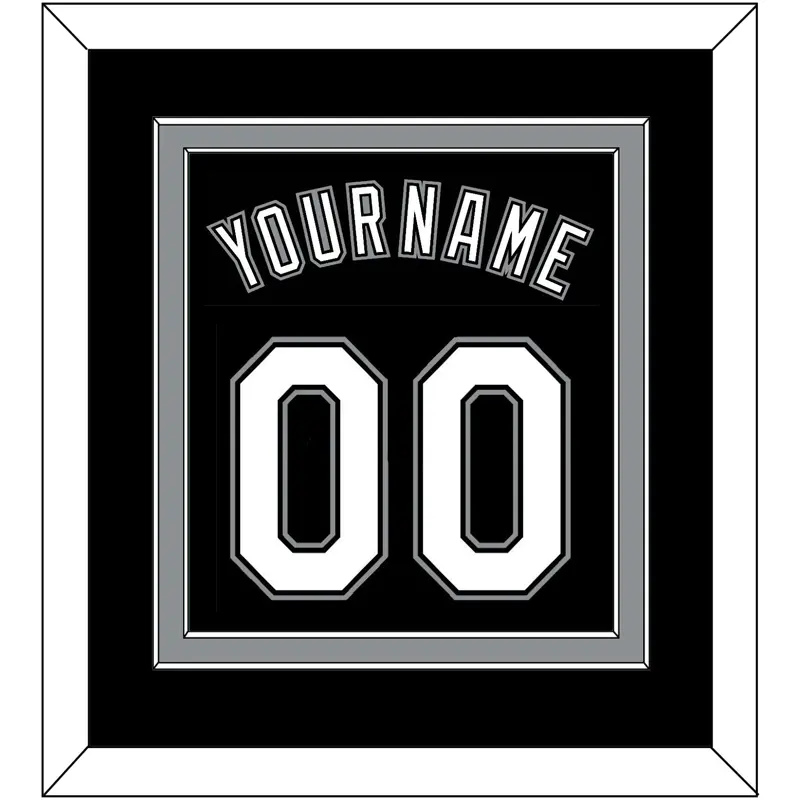 Chicago Name & Number - Alternate Black - Double Mat 2