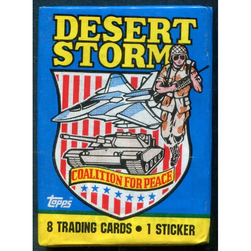 1991 Topps Desert Storm Unopened Series 1 Wax Pack (8)