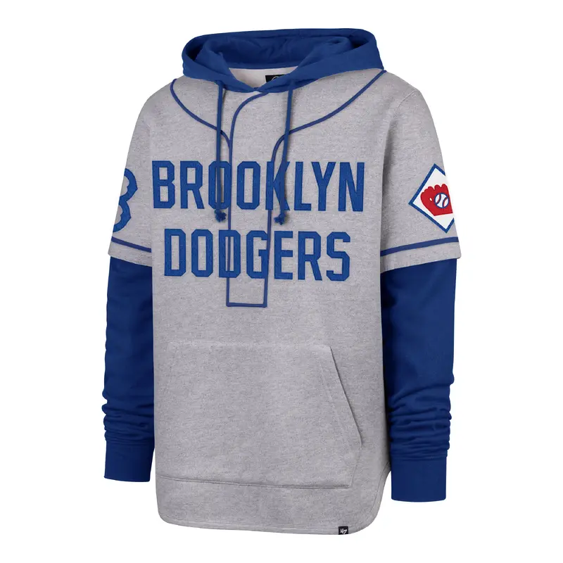 LOS ANGELES DODGERS COOPERSTOWN GAME FELT FIFTIES '47 SHORTSTOP PULLLOVER HOOD