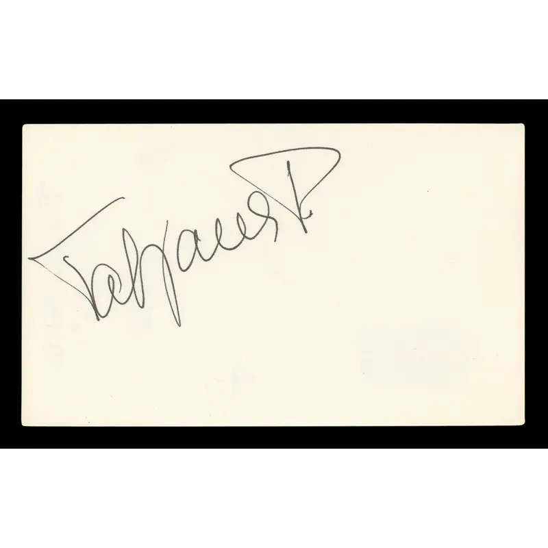 Tatjana Patitz Model Authentic Signed 3x5 Index Card Autographed BAS #BL96513