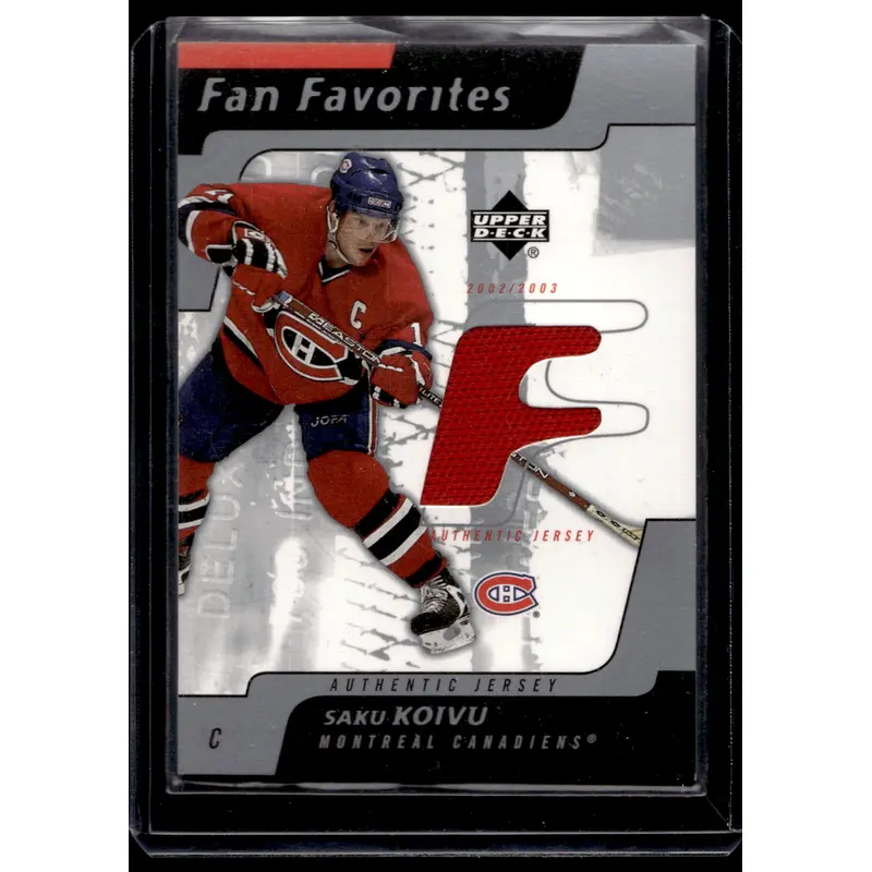 2002-03 Upper Deck - Fan Favorites - Saku Koivu #FF-SK