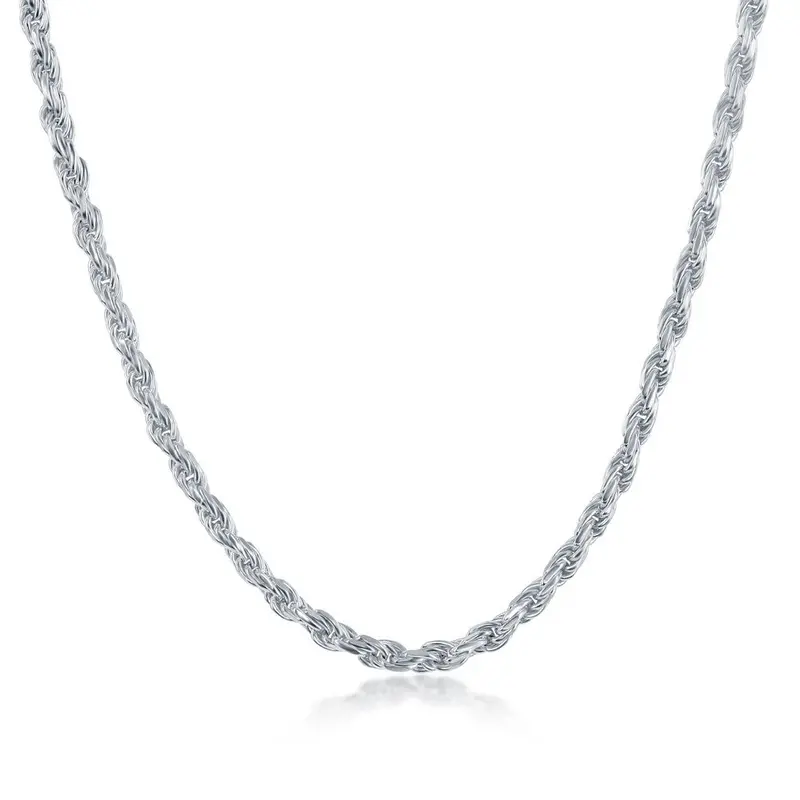 Sterling Silver 3.3mm Rope Chain