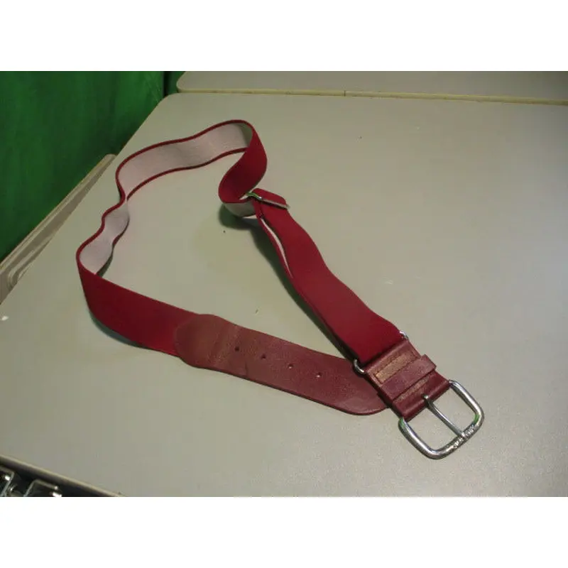 Used All Star Burgundy Adult Baseball Belt