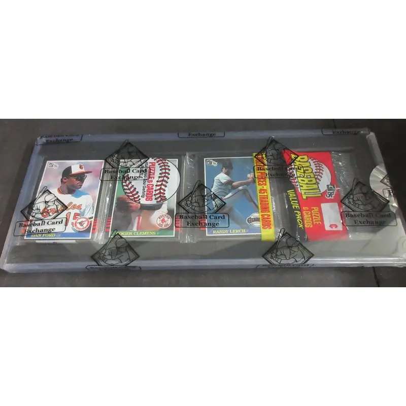 1985 Donruss Baseball Unopened Rack Pack (Clemens Top) (BBCE)