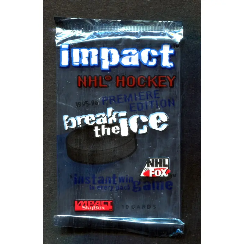 1995/96 Skybox Impact Hockey Unopened Pack (10)