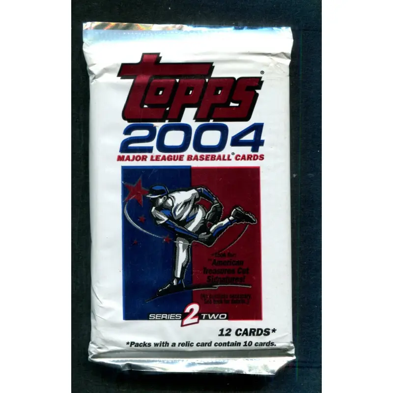2004 Topps Baseball Unopened Series 2 Pack (Retail)