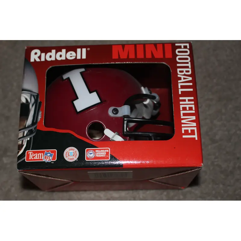 Indiana University Riddell Mini Football Helmet, Throwback Style