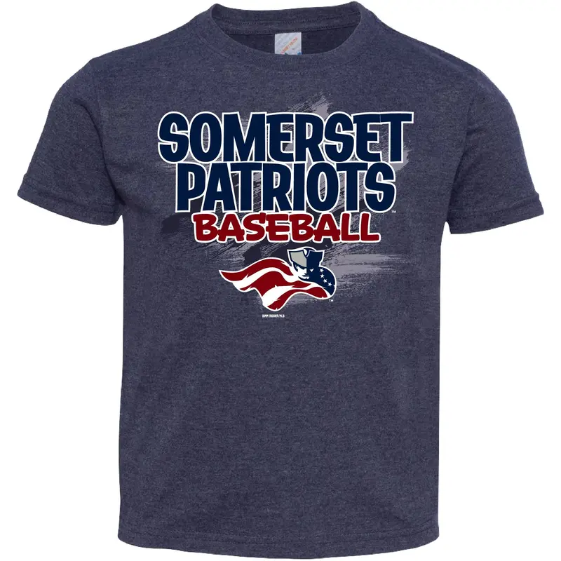 Somerset Patriots Vintage Navy Toddler Boys Fulltone Fine Jersey Tee