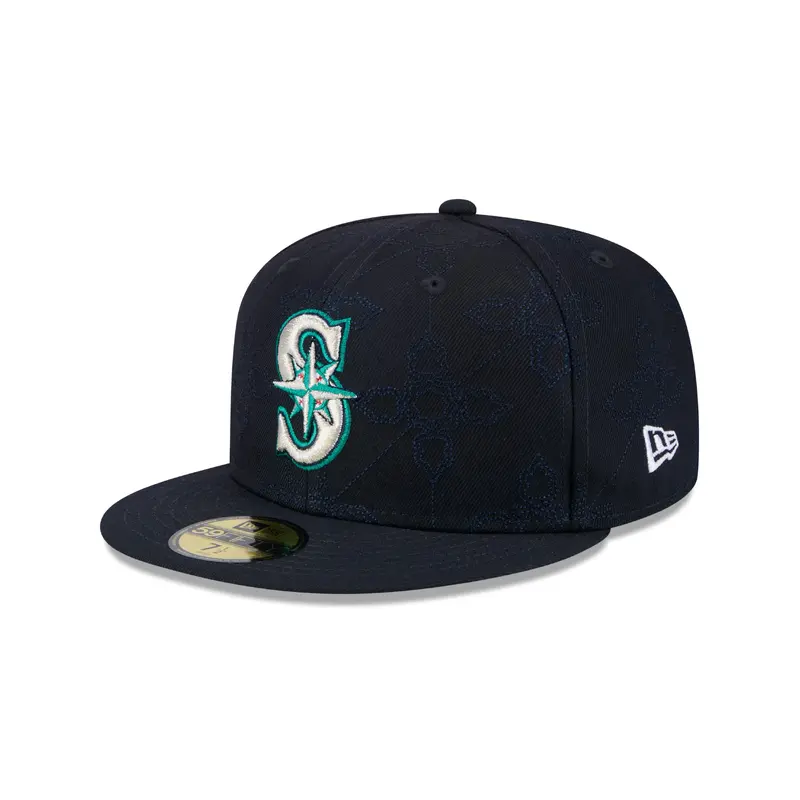 New Era - 59FIFTY Fitted Cap - OTC Pattern - Seattle Mariners - Navy