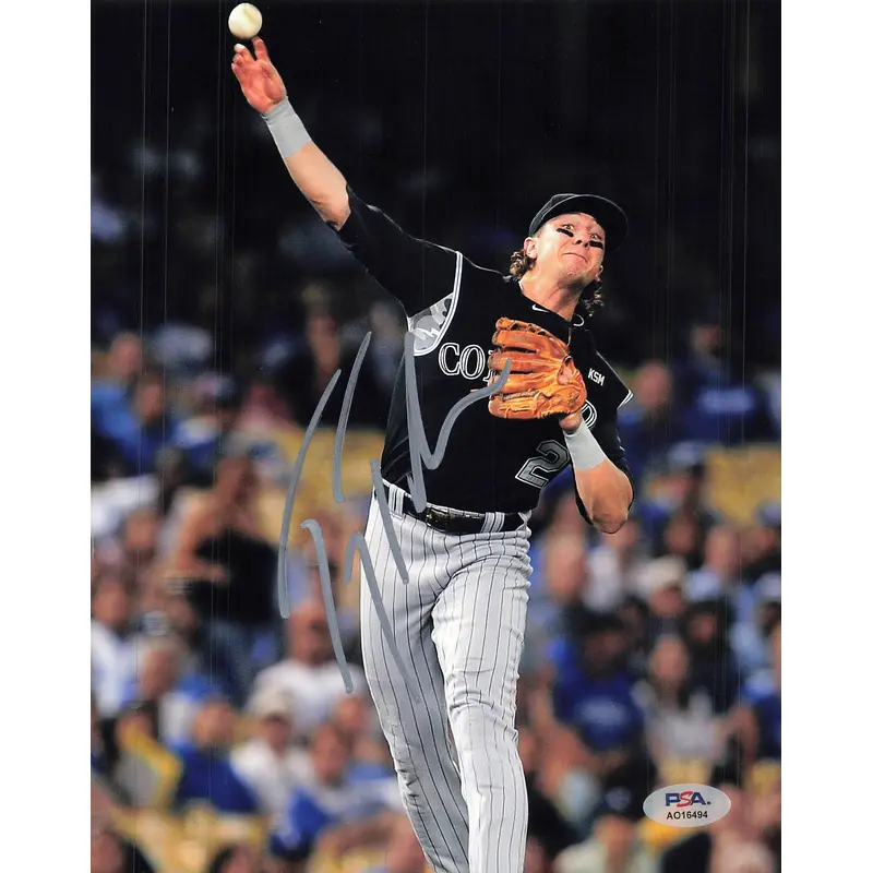 Troy Tulowitzki signed 8x10 photo PSA/DNA Colorado Rockies Autographed