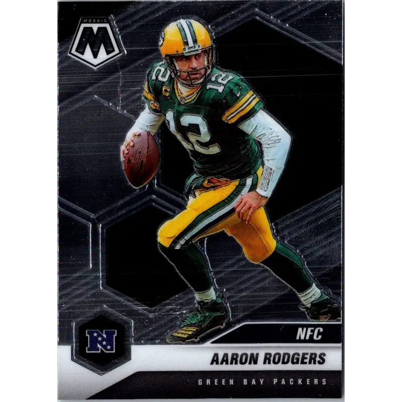 2021 Panini Mosaic Prizm Green Aaron Rodgers #206