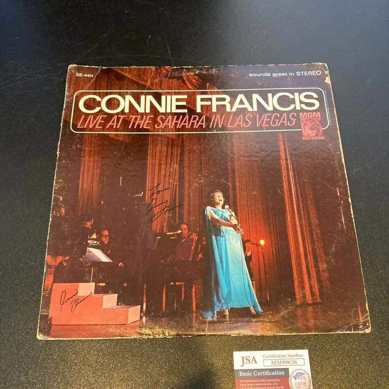 Connie Francis Signed Autographed Vintage Record Album JSA COA